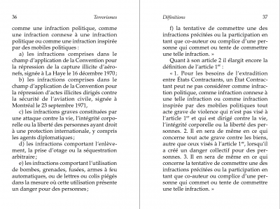 Terrorismes, C. Soulle, A. Bauer, Dalloz