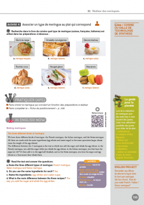 Cuisine BAC PRO - 1ère-Term. Prof Guide pédagogique et corrigés pour les enseignants