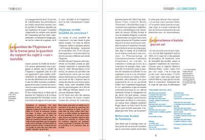 TRANSES n°1, Dossier La consicence, Thierry Servillat, Antoine Bioy
